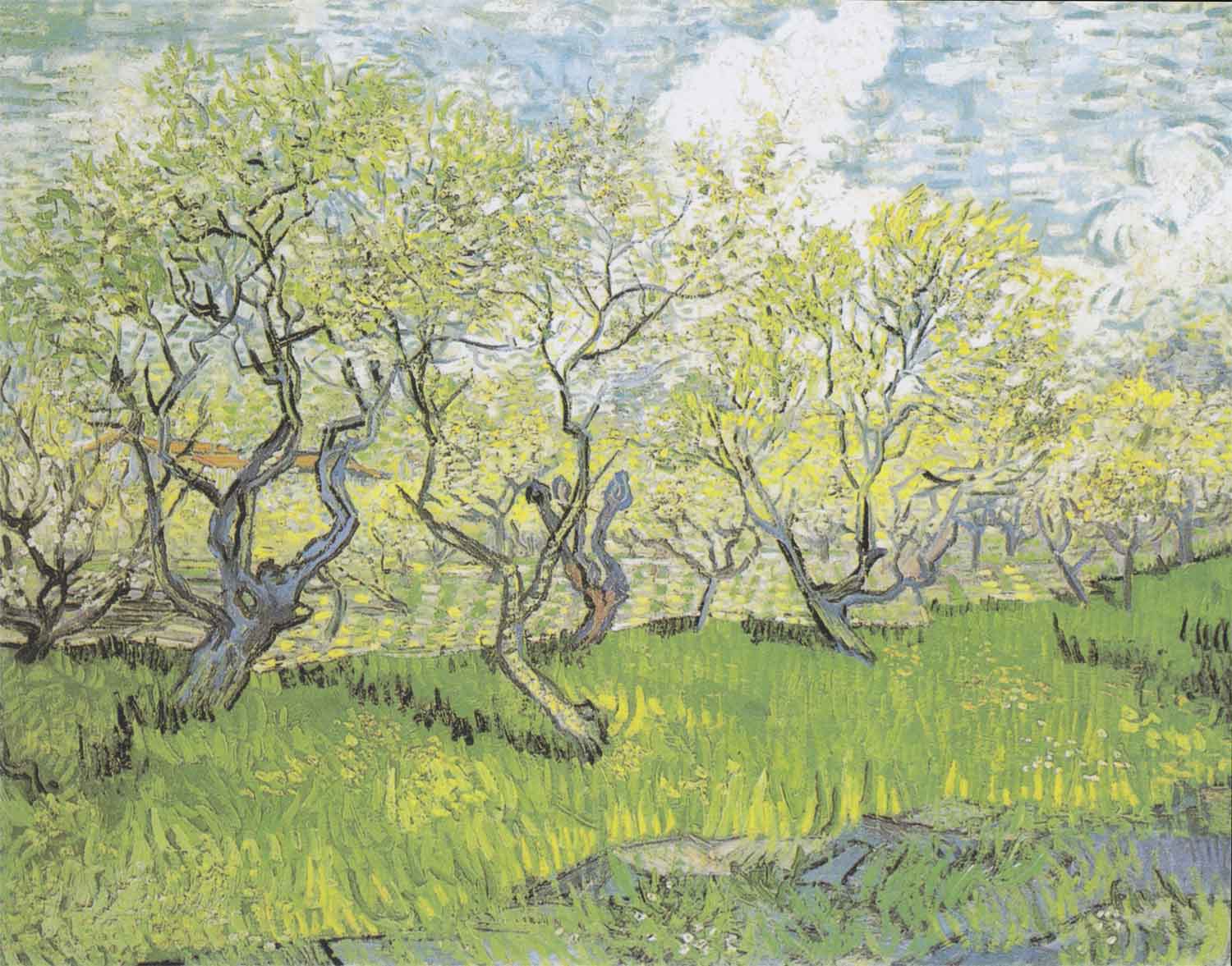 van gogh"s blossoming trees